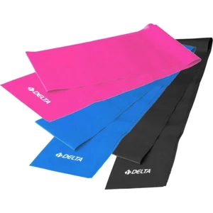 Delta 3 'lü Pilates Bandı 120 Cm x 15 Cm Egzersiz Direnç Lastiği (Uç Kısmı Açık)