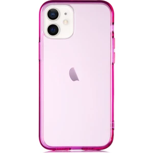 Apple iPhone 12 Mini Kılıf Renkli Şeffaf Kapak Mor