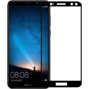 Huawei Mate 10 Lite Tam Kaplayan Temperli Ekran Koruyucu Cam Şeffaf