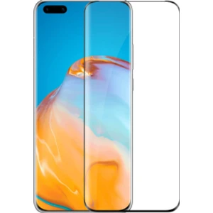 Huawei P40 Tam Kaplayan Temperli Ekran Koruyucu Cam Şeffaf
