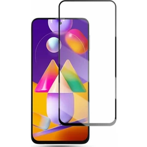 Samsung Galaxy M31S Tam Kaplayan Temperli Ekran Koruyucu Cam Şeffaf