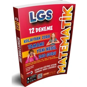 GGS Yayınları LGS 8. Sınıf 12'li Matematik Branş Deneme