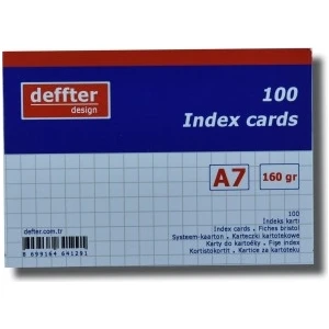 Index Kartı A7 / Beyaz Kareli