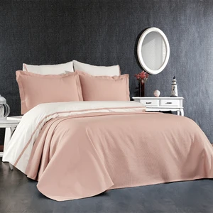 Minelya Home 7 Parça Pamuklu Pike Yatak Örtülü Bahar Koleksiyonu Mimoza Nevresim Takımı