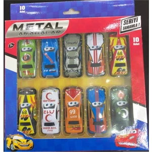 Beren Oyuncak 10'lu Çılgın Metal Arabalar