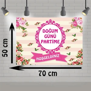 Parti Furyası Bahar Gülleri  Branda Afiş