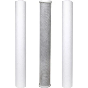 Su Arıtma 20 Inch 5 Micron Tortu + B. Aktif Karbon + Tortu Filtre