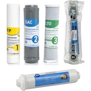 Su Arıtma Cihazı Çift Karbonlu Açık Kasa 5'li Filtre Seti, Lg Membranlı