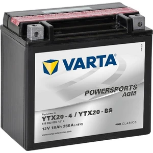 YTX20-BS Bakımsız Motosiklet Aküsü Powersports Agm