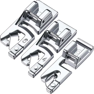 Aile Dikiş Makinası Alçak Tutuculu Kıvırma Ayak Seti 2mm 4mm 6mm