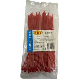 Frt Kırmızı 2,5X150 Kablo Bağı