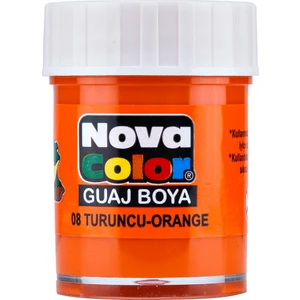 Nova Color Tek Renk Şişe Guaj Boya NC-110 Turuncu