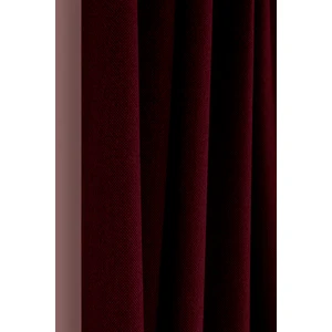 Belle Cose Country Tarz Hasır Termal Karartma Blackout Bordo Fon Perde Tek Kanat
