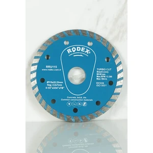 RRU115 Standart Tip Turbo Elmas Taş, Tuğla, Granit Kesme Diski 115mm