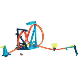 Hot Wheels Track Builder Sonsuz Çemberi Pisti; Ayarlanabilir Kurulum ve Sıçrama Düzeneği İçerir GVG10