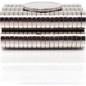 Mıknatıs Market 10 Adet 12 x 3 mm Yuvarlak Güçlü Neodyum Mıknatıs Çap 12 mm Kalınlık 3 mm