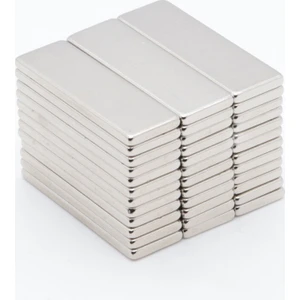 Mıknatıs Market 10 Adet 30 x 10 x 2 mm Dikdörtgen Neodyum Mıknatıs Boy 30 mm En 10 mm Kl. 2 mm