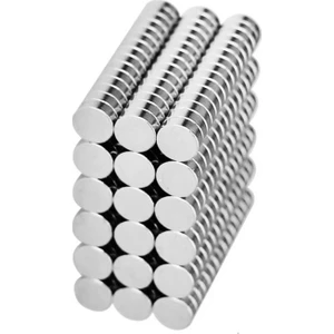Mıknatıs Market 20 Adet 6 x 2 mm Yuvarlak Güçlü Neodyum Mıknatıs Çap 6 mm Kalınlık 2 mm