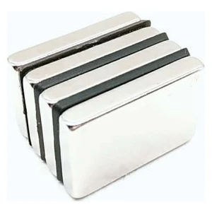 Mıknatıs Market 2 Adet 40 x 25 x 5 mm Dikdörtgen Neodyum Mıknatıs Boy 40 mm En 25 mm Kl. 5 mm