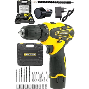Alman Gr-20 V 3 Amper Çift Akülü Vidalama Matkap + 24 Parça Usta Set Sjs