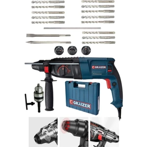 Sca 3000 W Kırıcı Delici Hilti Matkap Metal Şanzumanlı ++ 15 Adet Uç ++Yedek Mandren