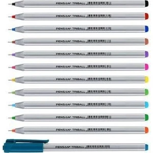 Triball 12 Renk Kırtasiye Kalem Seti 12 Adet Renkli Kalemler için Uygun