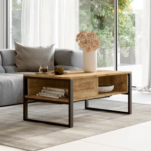 ML34 Iron Metal Orta Sehpa Raflı