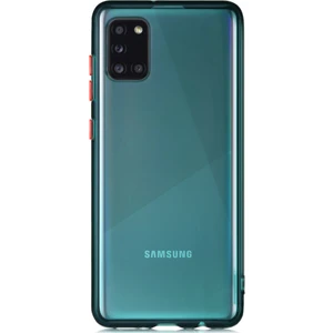 Samsung Galaxy A31 Kılıf Renkli Şeffaf Kapak - Yeşil