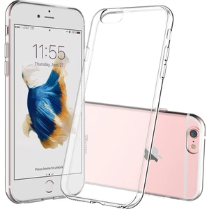 Apple iPhone 6s Kılıf Şeffaf Silikon Kapak ve Ekran Koruyucu Set