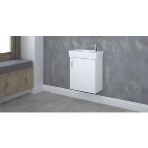 City Mini Lavabo Sağdan Delikli 50 x 25 cm (Dolaplı)