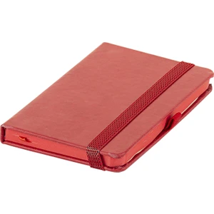 Trend Hediyelik Kenarları Boyalı Konsept Termoderi Kapaklı Not Defteri 9 x 14 cm Kırmızı