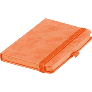 Trend Hediyelik Kenarları Boyalı Konsept Termoderi Kapaklı Not Defteri 9 x 14 cm Turuncu
