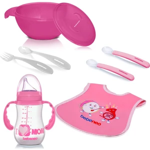 Mama Tabağı Silikon Kaşık Önlük Suluk   Mama Kasesi Set