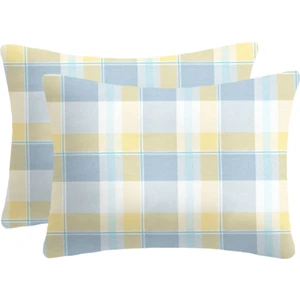 Lief Home  Pamuklu Flanel ( Pazen ) Kumaşından Fermuarlı Yastık Kılıfı | 50X70 ( 2 Adet )