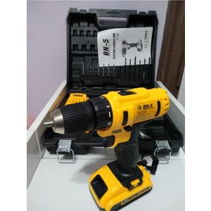 24 Volt Metal Şanzımanlı Darbeli Şarjlı Matkap 24 Parça Uç Setli Banco 24 Volt 5 A