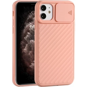 Apple İphone 11 6.1 İnch Kılıf Kamera Kapatan Koruyucu Sürgülü Kılıf Al32166 Pembe