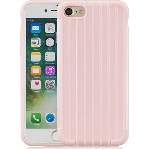 Apple İphone 87Se 2 2020 Trunk Lines İnce Soft Silikon Kılıf Al32256 Pembe