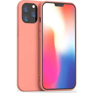 Apple İphone 12 Mini 5.4 Liquid Silicone Lansman Soft Silikon Kılıf Al33240 Turuncu