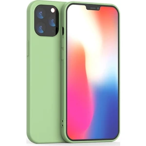 Apple İphone 12 Mini 5.4 Liquid Silicone Lansman Soft Silikon Kılıf Al33240 Yeşil