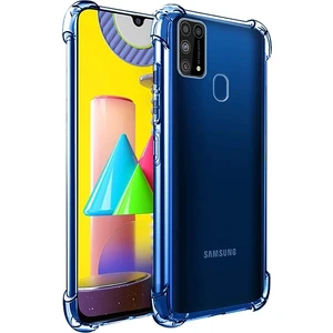 Samsung Galaxy M31S Antidrop Silikon Kılıf Shockproof Kılıf Al33433 Şeffaf