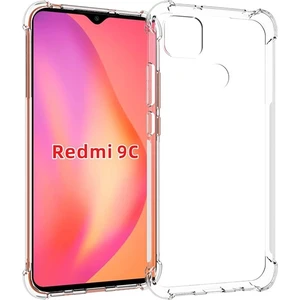 Xiaomi Redmi 9C Antidrop Silikon Kılıf Shockproof Kılıf Al33429 Şeffaf