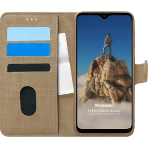 Reeder P13 Blue Max Lite Kılıf Fabric Book Wallet Gold