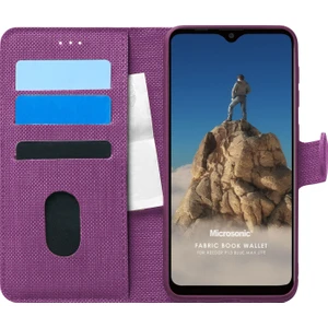Reeder P13 Blue Max Lite Kılıf Fabric Book Wallet Mor