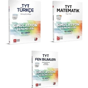 Çözüm Yayınları 3D  TYT Türkçe, Matematik ve Fen Bilimleri Simülasyon Deneme Seti