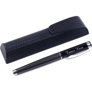 Hediye Rengi Kişiye Özel Deri Kutulu Roller Kalem