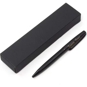 Hediye Rengi İsme Özel Kutulu Lüx Tükenmez Kalem Siyah