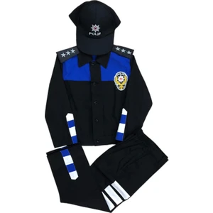 Temiz Pazar Toplu Destekli Polis Çocuk Kostümü