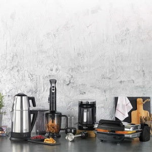 Kea Elektro Mega 4'lü Elektrikli Çeyiz Seti – Inox Çelik Siyah Kahve Makinesi, Blender, Tost Makinesi, Çaycı