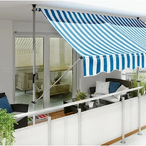 Evinizin Atölyesi Teleskopik Tente Mavi-Beyaz 250X130 cm