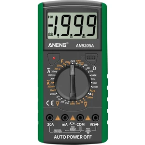 Aneng AN9205A Dijital Multimetre 3 1/2 LCD Ekran 1999 (Yurt Dışından)